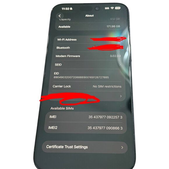 EUC iPhone 15 Pro Max Blue Titanium 512GB UNLOCKED **PLEASE SEE DESCRIPTION** - Picture 12 of 12